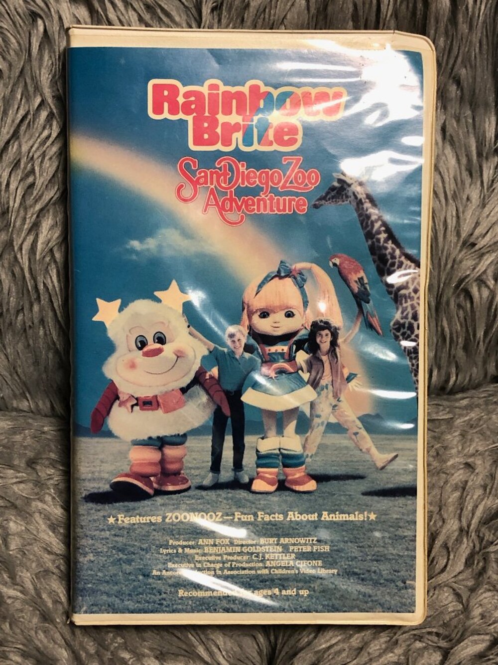 Children's Video Library Rainbow Brite San Diego Zoo Adventure VHS NR 1984